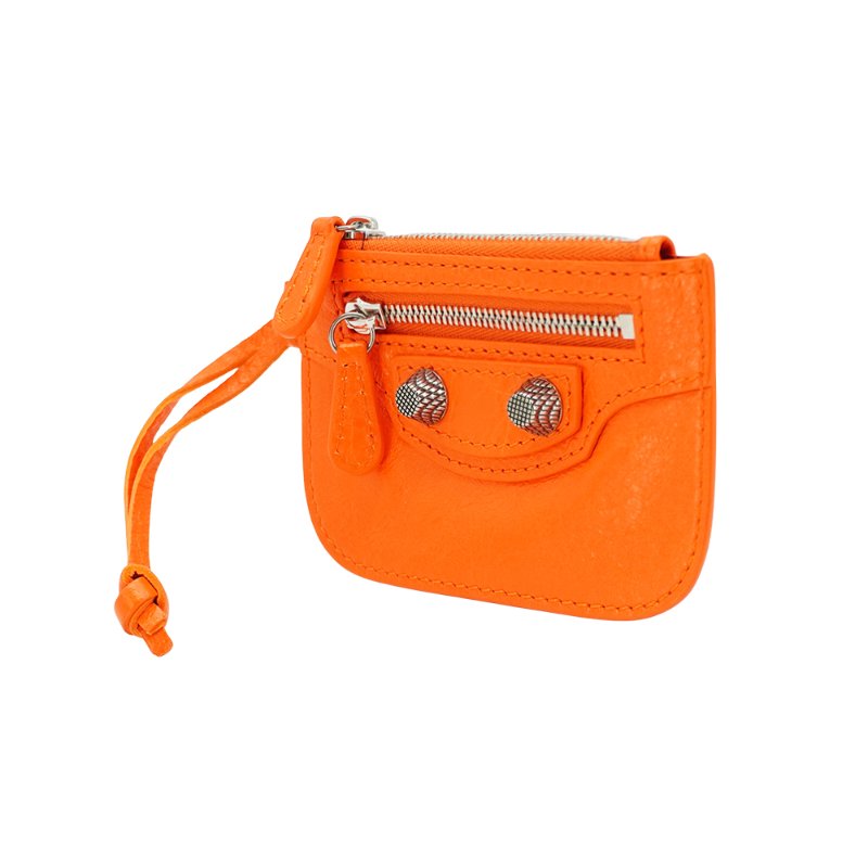 Balenciaga Le Cagole 小羊皮鉚釘拉鍊零錢包-1