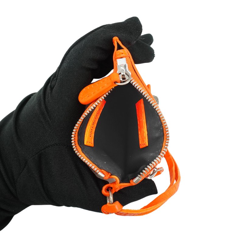 Balenciaga Le Cagole 小羊皮鉚釘拉鍊零錢包-4