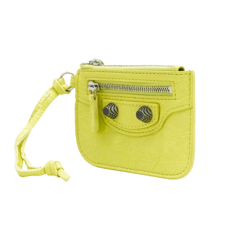 Balenciaga Le Cagole 小羊皮鉚釘拉鍊零錢包-1