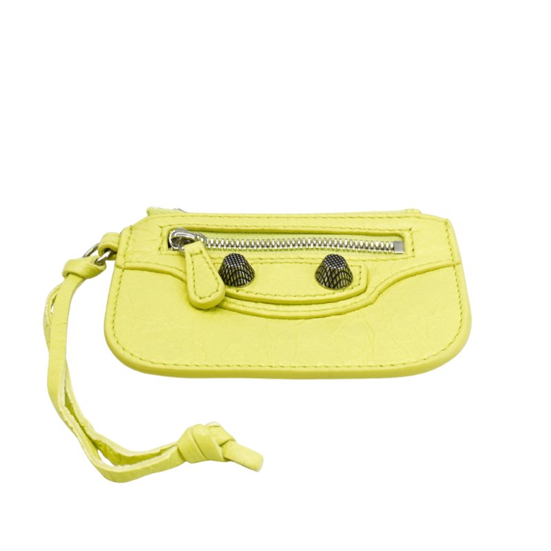 Balenciaga Le Cagole 小羊皮鉚釘拉鍊零錢包-3