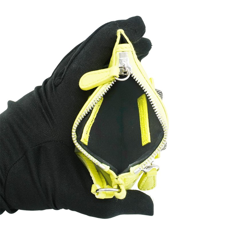 Balenciaga Le Cagole 小羊皮鉚釘拉鍊零錢包-4