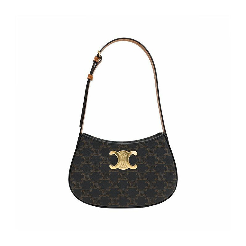 CELINE Tilly Triomphe 中型單肩包 棕褐色 115702CUZ 04LU-0