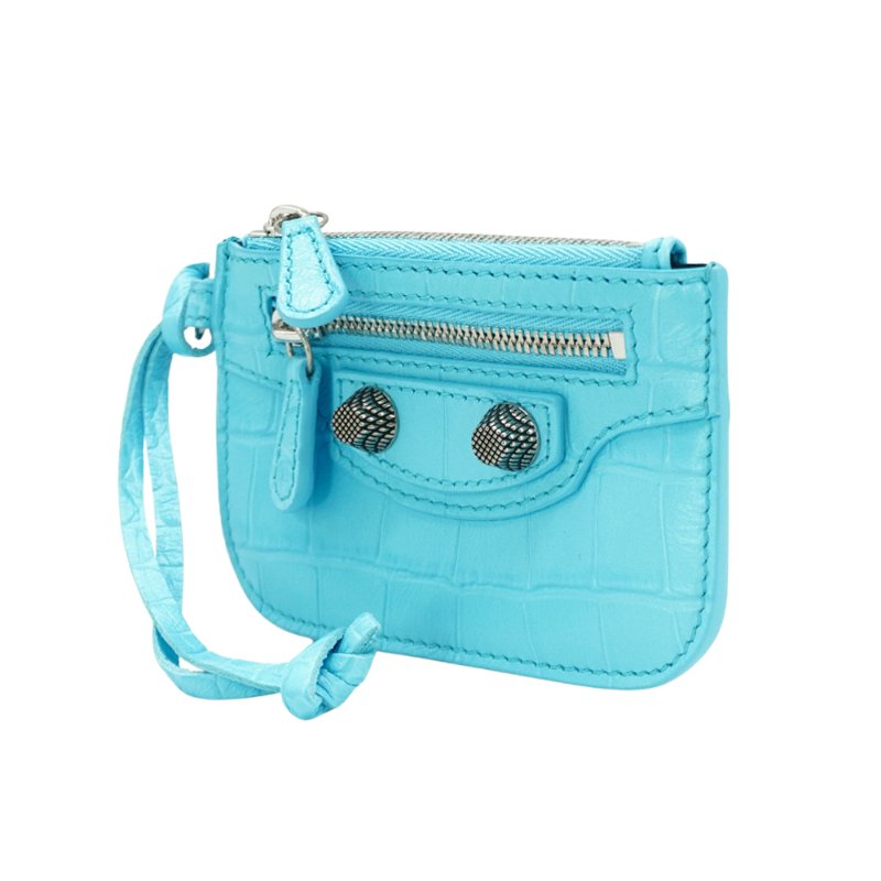 Balenciaga Le Cagole 小羊皮鉚釘拉鍊零錢包-1