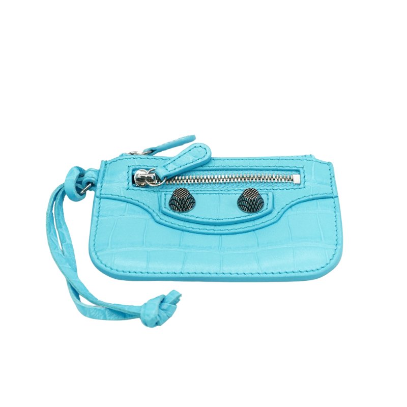 Balenciaga Le Cagole 小羊皮鉚釘拉鍊零錢包-3