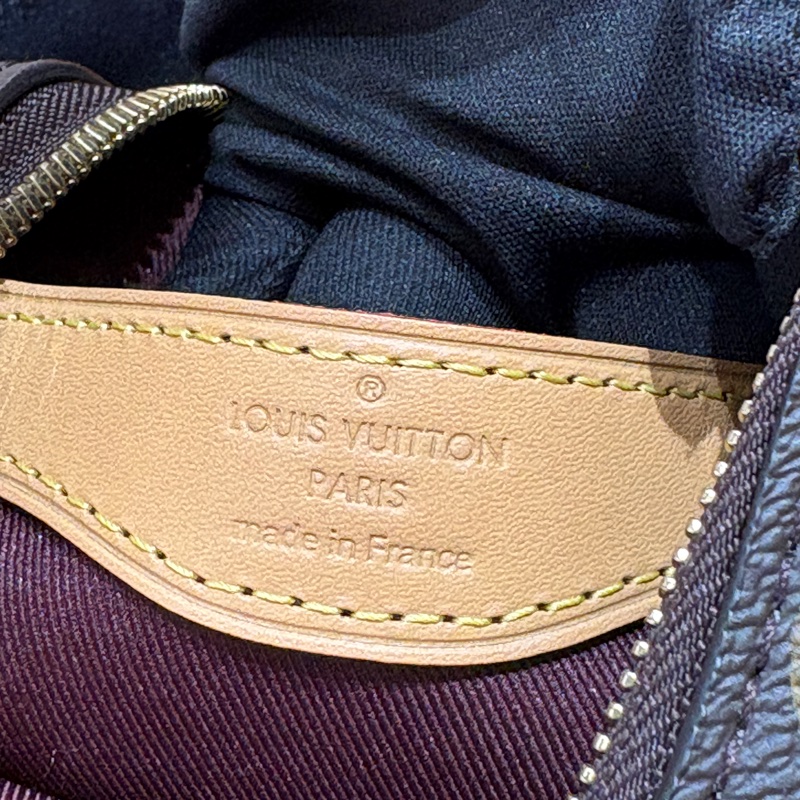 【質感與流線的完美融合】Louis Vuitton Monogram Boulogne 牛角包｜經典老花帆布｜金鍊肩背＋天然皮飾邊-6