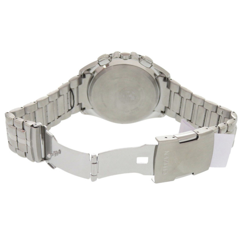 全新西鐵城 (Citizen) CB5874-90E 不鏽鋼黑色太陽能光動電波腕錶，附錶盤，1918 年款-4