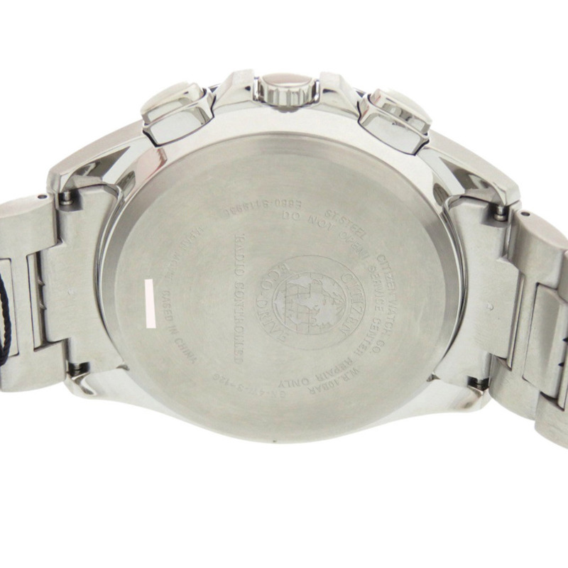 全新西鐵城 (Citizen) CB5874-90E 不鏽鋼黑色太陽能光動電波腕錶，附錶盤，1918 年款-5