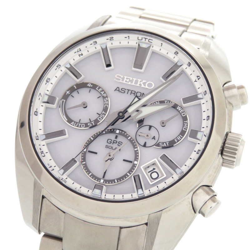 精工 Astron SBXC047 5X53-0AJ0 白色不鏽鋼錶盤 GPS 太陽能電波表 0220-1