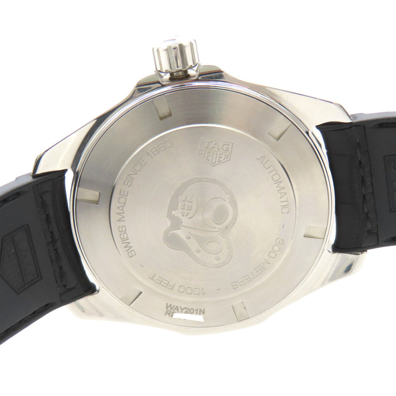 TAG Heuer Aquaracer WAY201N 自動機械腕錶，不鏽鋼/橡膠錶帶，黑色錶盤，0223-6