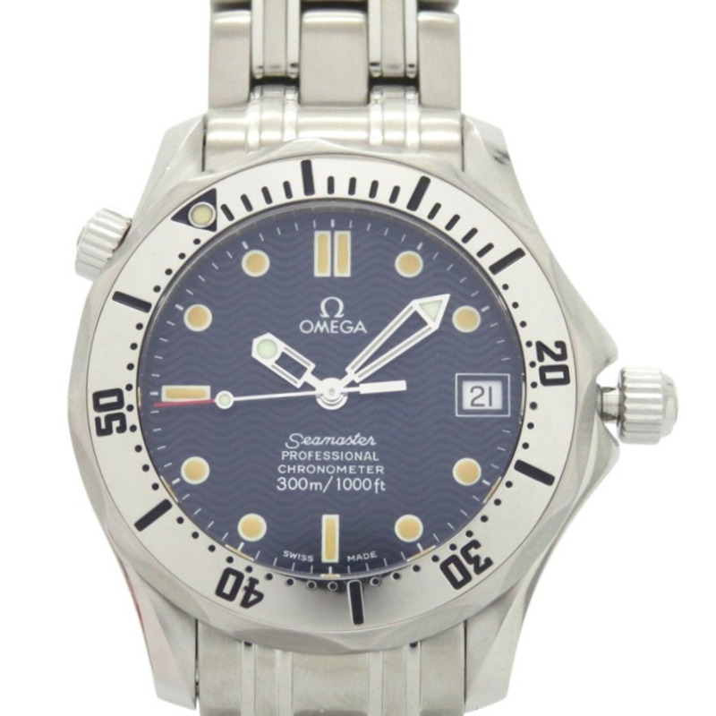 歐米茄海馬系列專業300公尺天文台認證腕錶2552.80不鏽鋼海軍自動腕錶1923-0