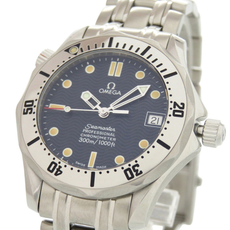 歐米茄海馬系列專業300公尺天文台認證腕錶2552.80不鏽鋼海軍自動腕錶1923-3
