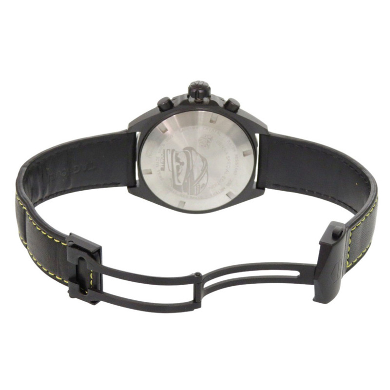 TAG Heuer Formula 1 Ayrton Senna 特別版 CAZ101AJ 不鏽鋼皮革灰石英錶 0224-4