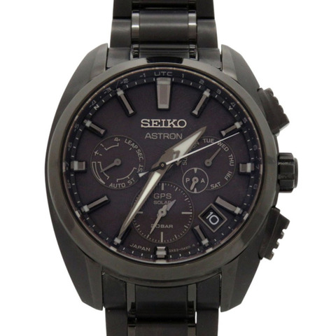 近全新精工 Astron SBXC069 5X53-0AV0 鈦金屬黑色 GPS 太陽能電波腕錶，附錶盤 0221