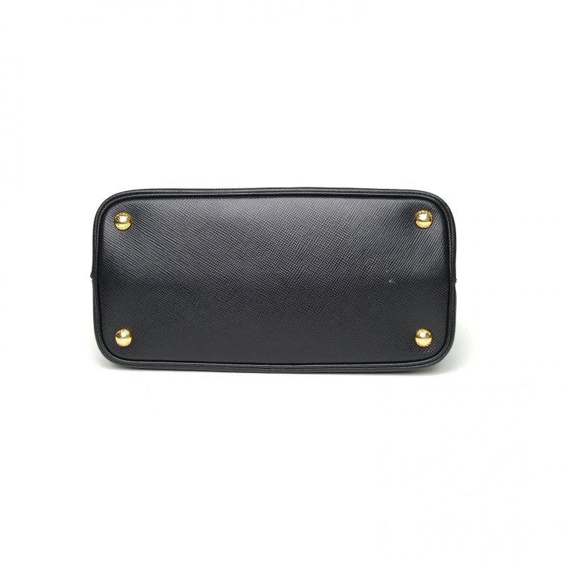 PRADA Panier水桶購物袋中號黑色牛皮肩背包-4