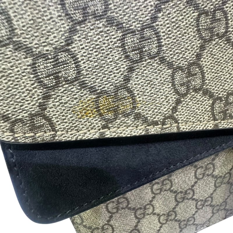 【美收精品】GUCCI茶色酒神大肩背包 4-572-1