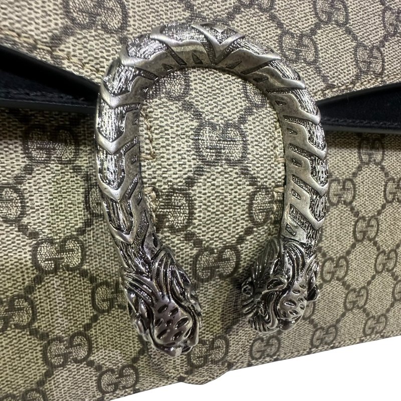 【美收精品】GUCCI茶色酒神大肩背包 4-572-2