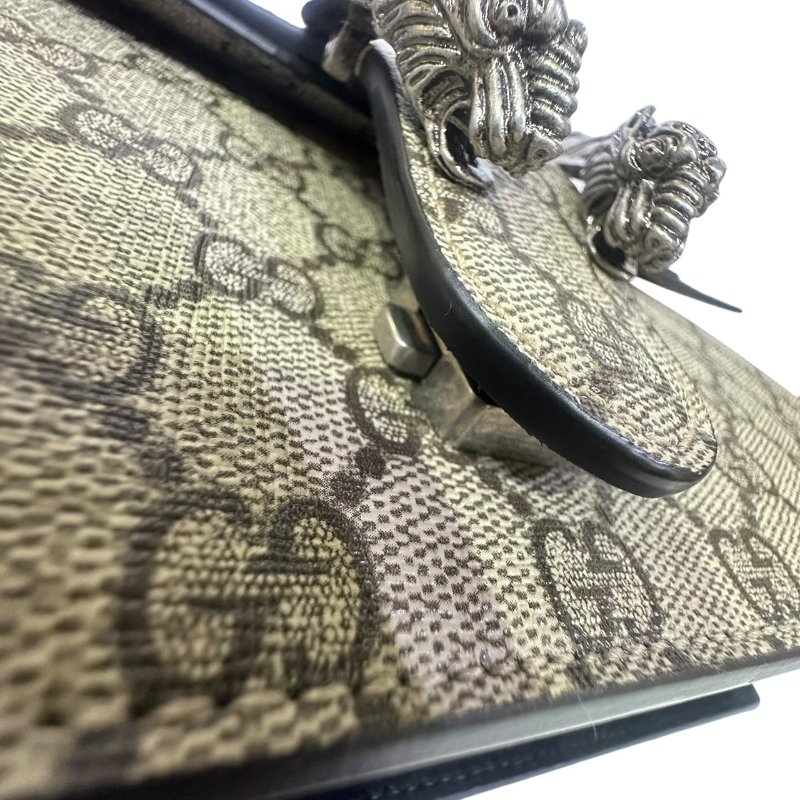 【美收精品】GUCCI茶色酒神大肩背包 4-572-11