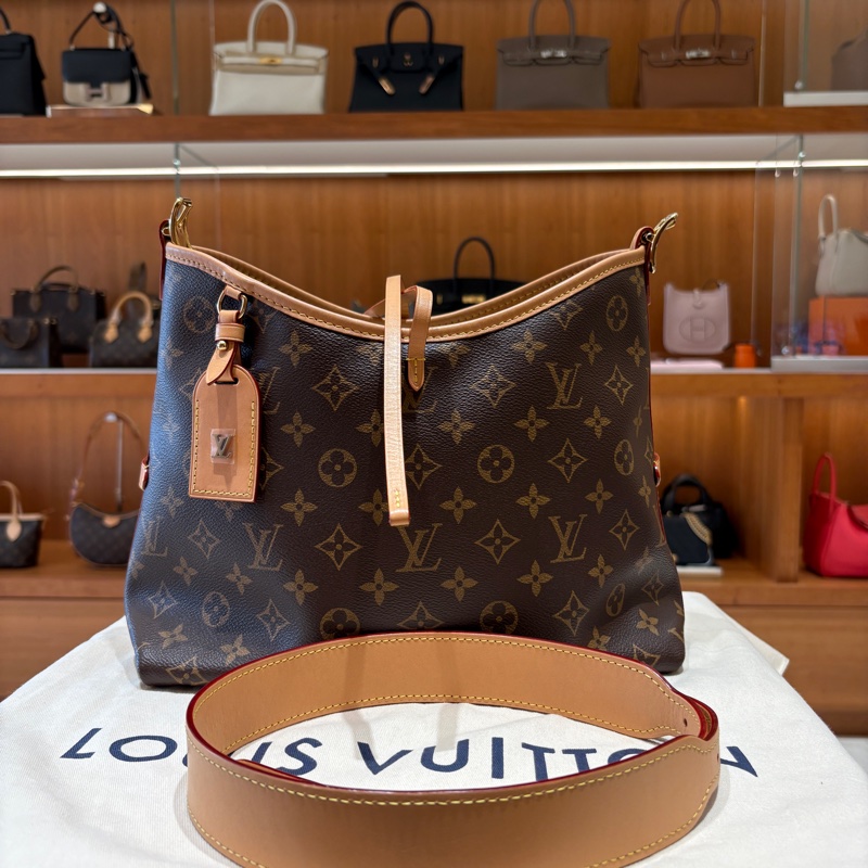 【1+1超值子母包】Louis Vuitton CarryAll PM 老花金扣肩背包｜附內袋實用設計｜一包兩用・派對旅遊都加分！-8