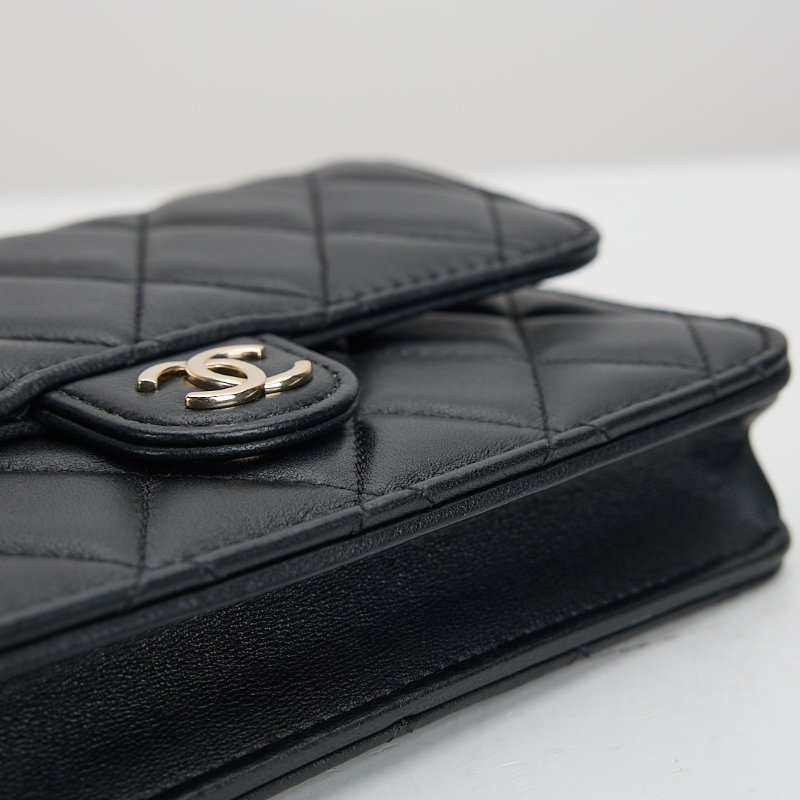 二手Chanel cf mini handle woc/黑金-3