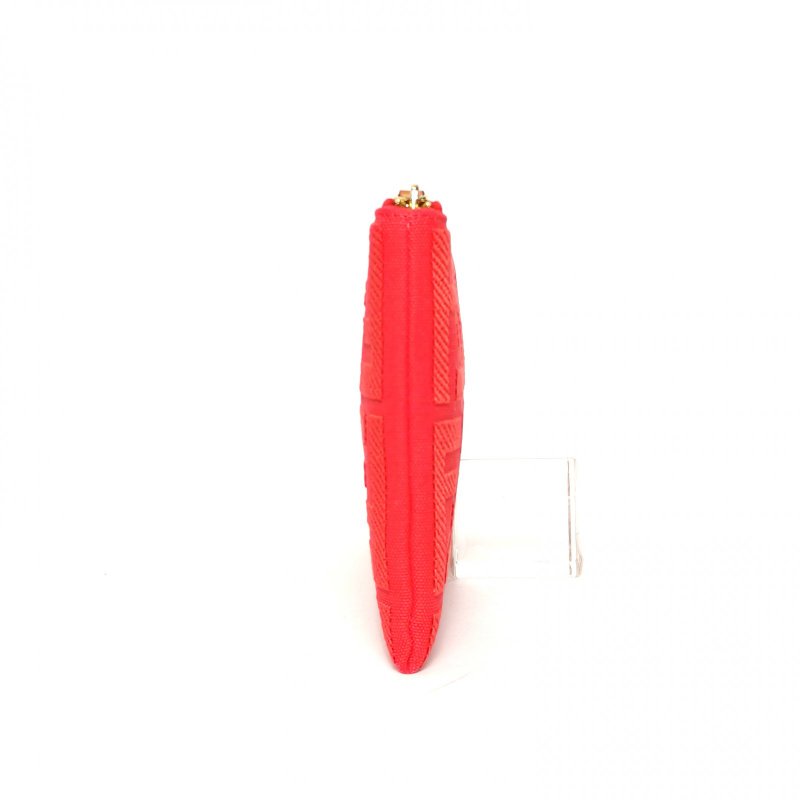 FENDI 紅色帆布FFlogo手拿包肩背包-3
