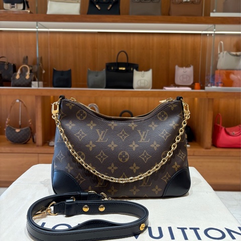 Louis Vuitton Monogram Boulogne 經典老花牛角肩背包