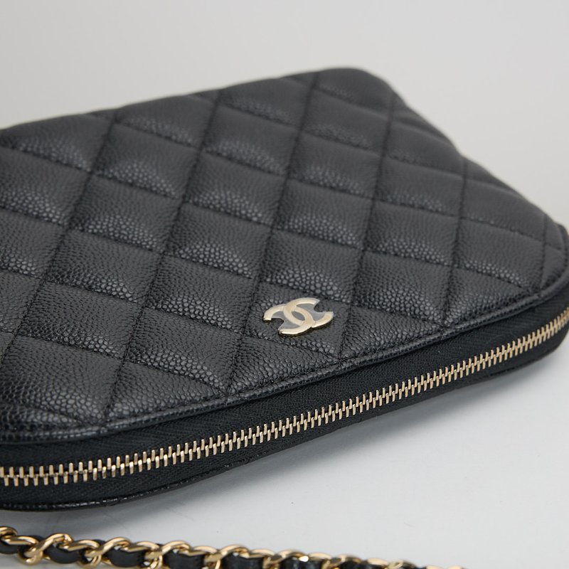 二手Chanel 大貝殼包/黑金牛-5