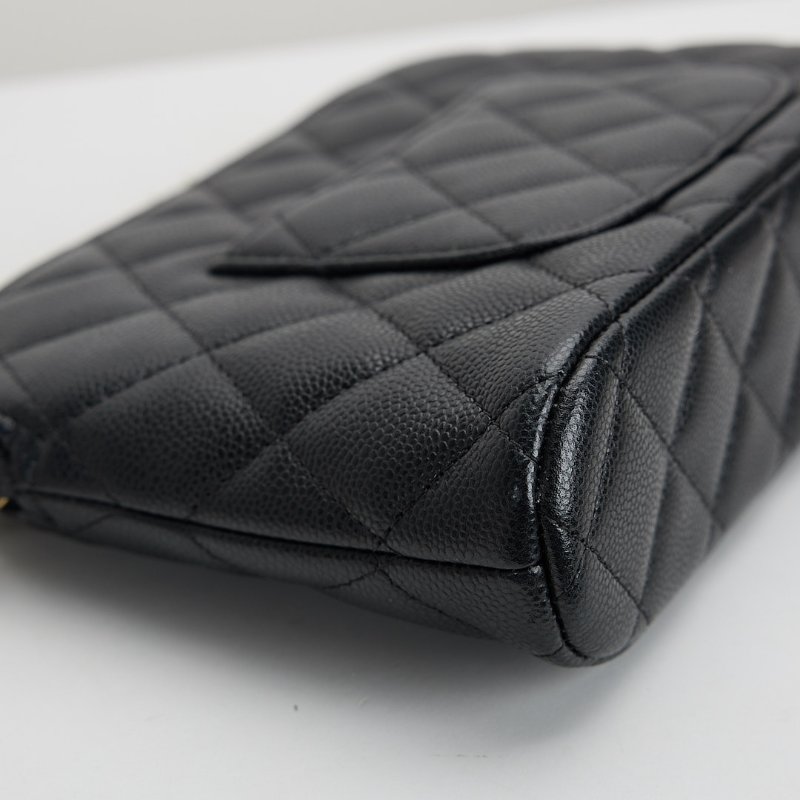 二手Chanel 大貝殼包/黑金牛-8