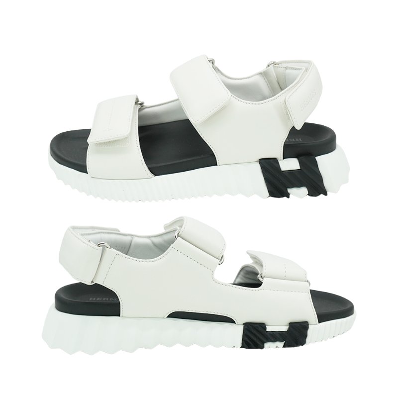 Hermes Junior Nappa皮革科技涼鞋(Blanc白)-3