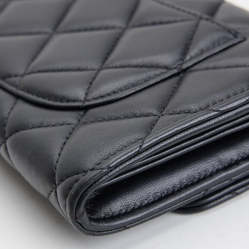 二手Chanel cf長夾 黑金羊-8