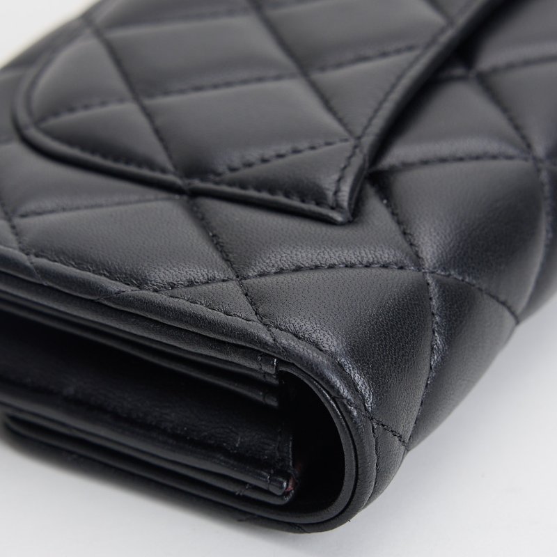 二手Chanel cf長夾 黑金羊-9