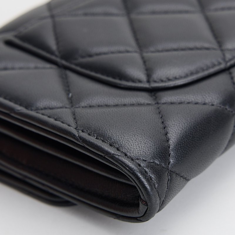 二手Chanel cf長夾 黑金羊-11