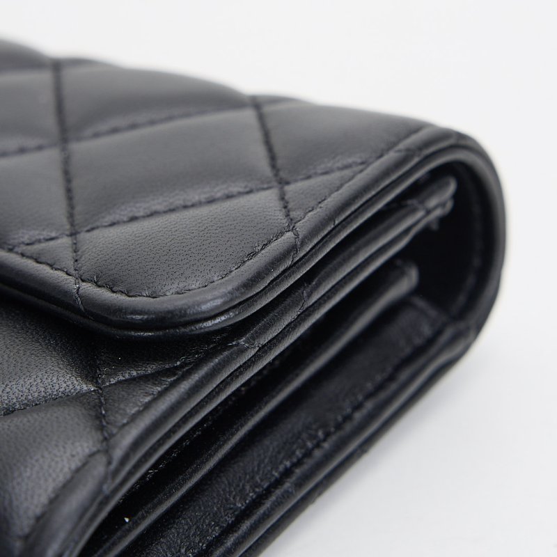 二手Chanel cf長夾 黑金羊-12