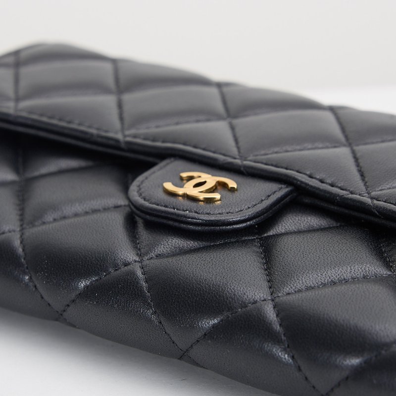 二手Chanel cf長夾 黑金羊-13