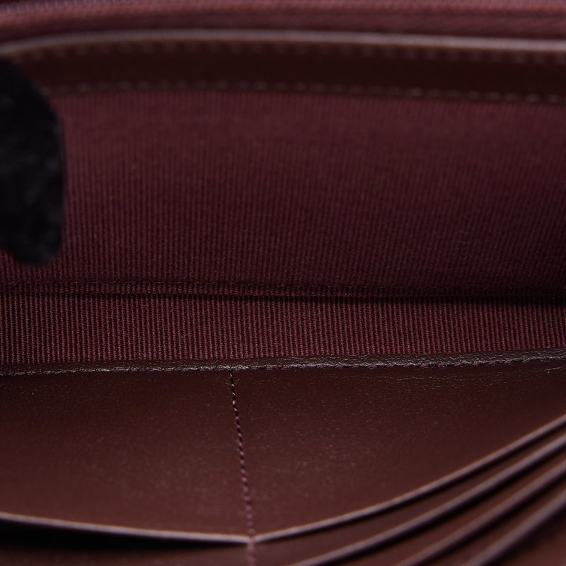 二手Chanel cf長夾 黑金羊-15