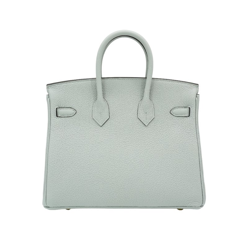 Hermes Birkin 25 Togo牛皮金釦手提包(W刻/冰川藍)-2