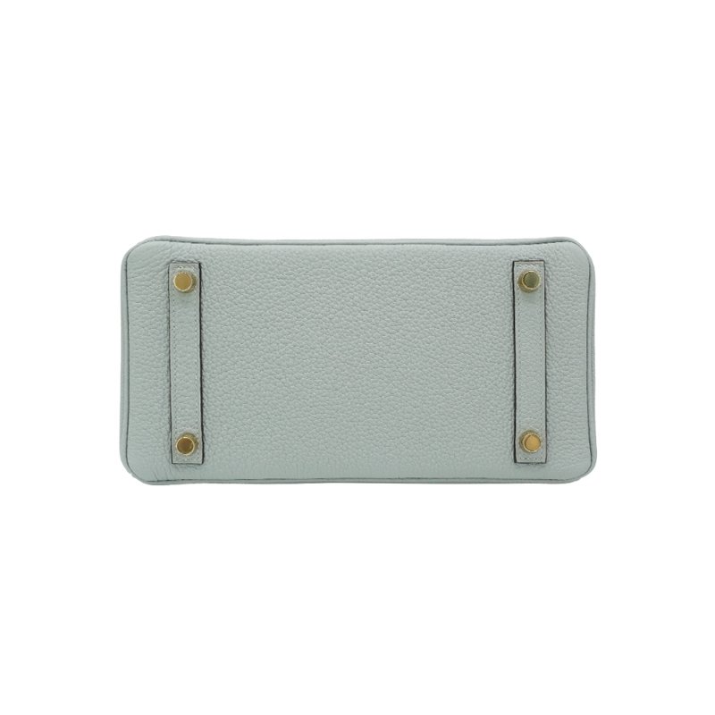 Hermes Birkin 25 Togo牛皮金釦手提包(W刻/冰川藍)-3