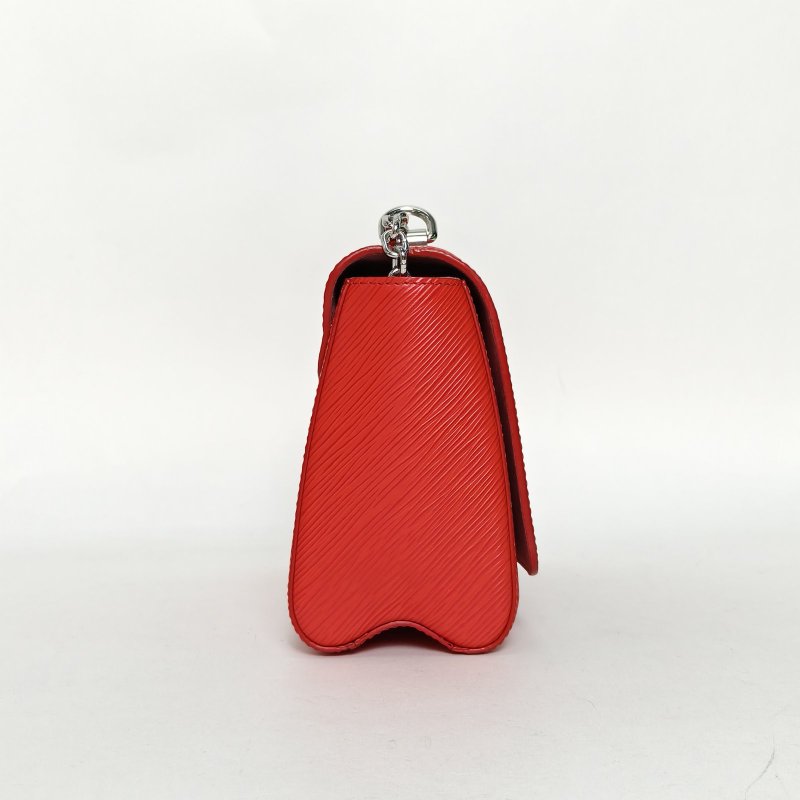 LOUIS VUITTON TWIST中號23紅色EPI水波紋牛皮銀扣2019肩背包-1