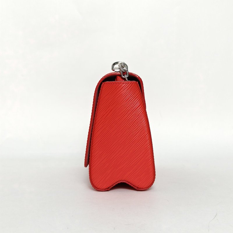 LOUIS VUITTON TWIST中號23紅色EPI水波紋牛皮銀扣2019肩背包-3