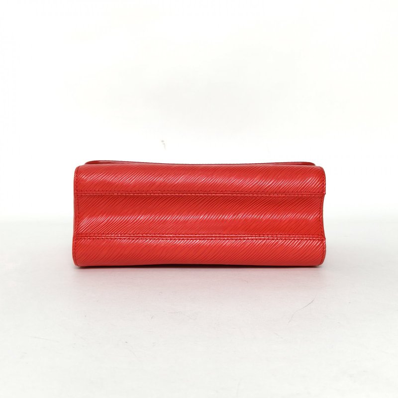 LOUIS VUITTON TWIST中號23紅色EPI水波紋牛皮銀扣2019肩背包-4