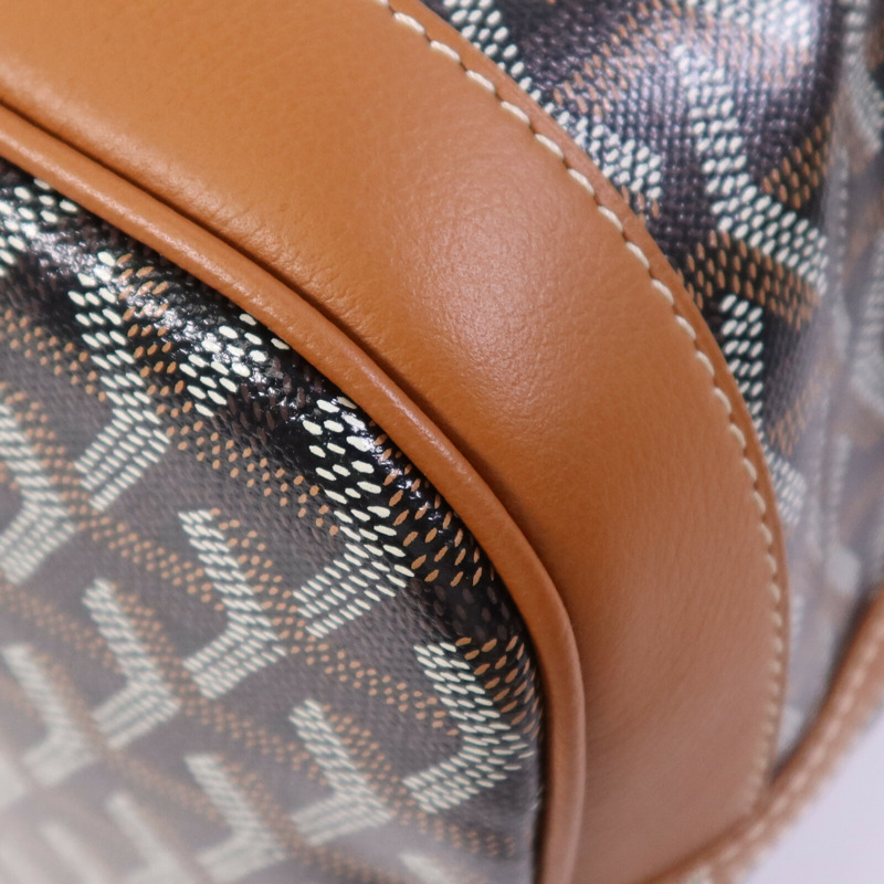 GOYARD 塗層帆布Petit Flot Bucket銀扣肩背袋-8