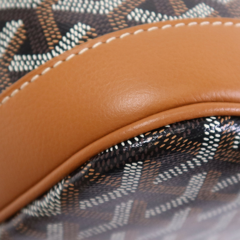 GOYARD 塗層帆布Petit Flot Bucket銀扣肩背袋-9