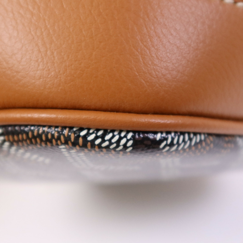 GOYARD 塗層帆布Petit Flot Bucket銀扣肩背袋-10