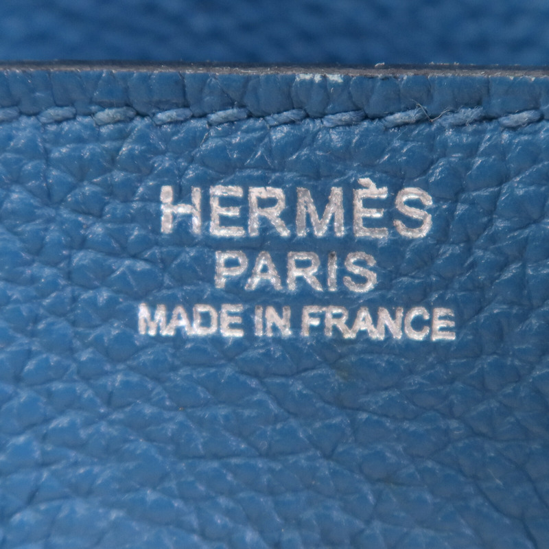 HERMES Togo皮革Birkin 30銀扣手挽袋Vert Bosphore-11