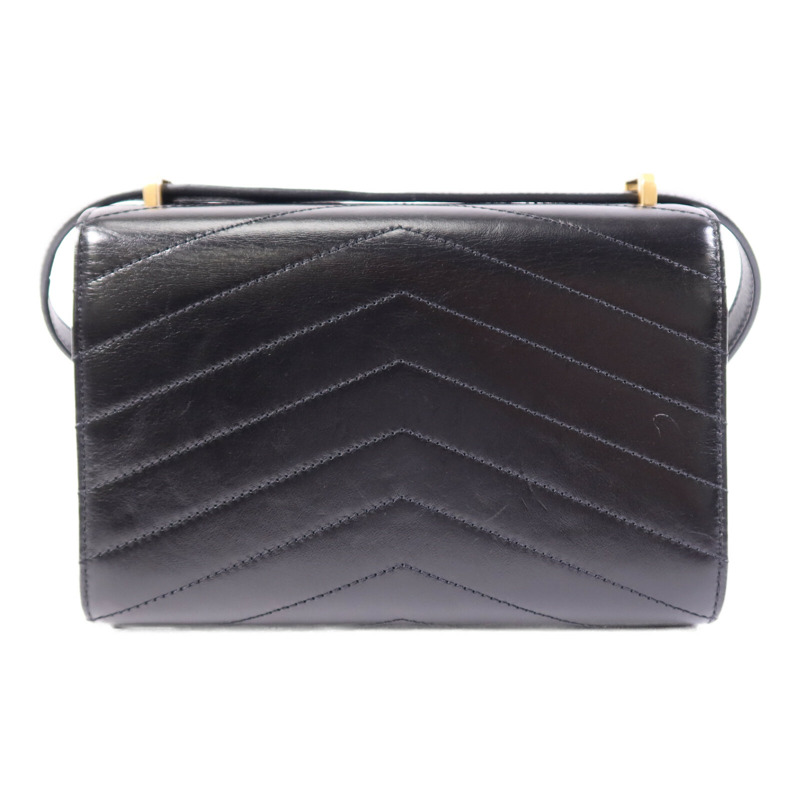 CHANEL 牛皮皮革Chevron Medal Flap Bag金扣鏈帶肩背袋-1