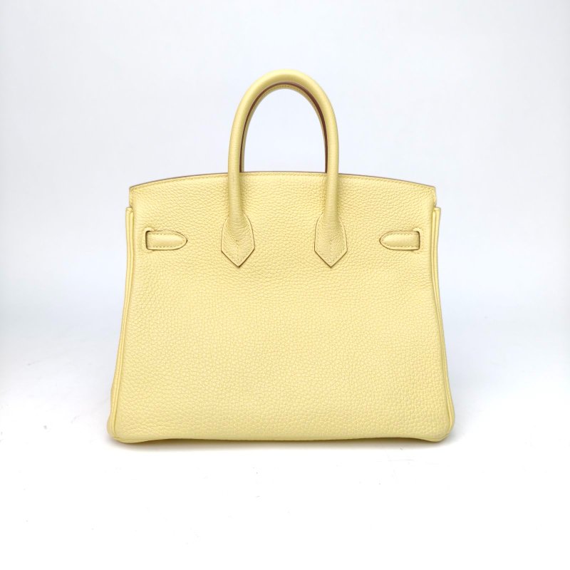HERMES Birkin251Z小雞黃Togo皮Z刻金扣肩背包-2