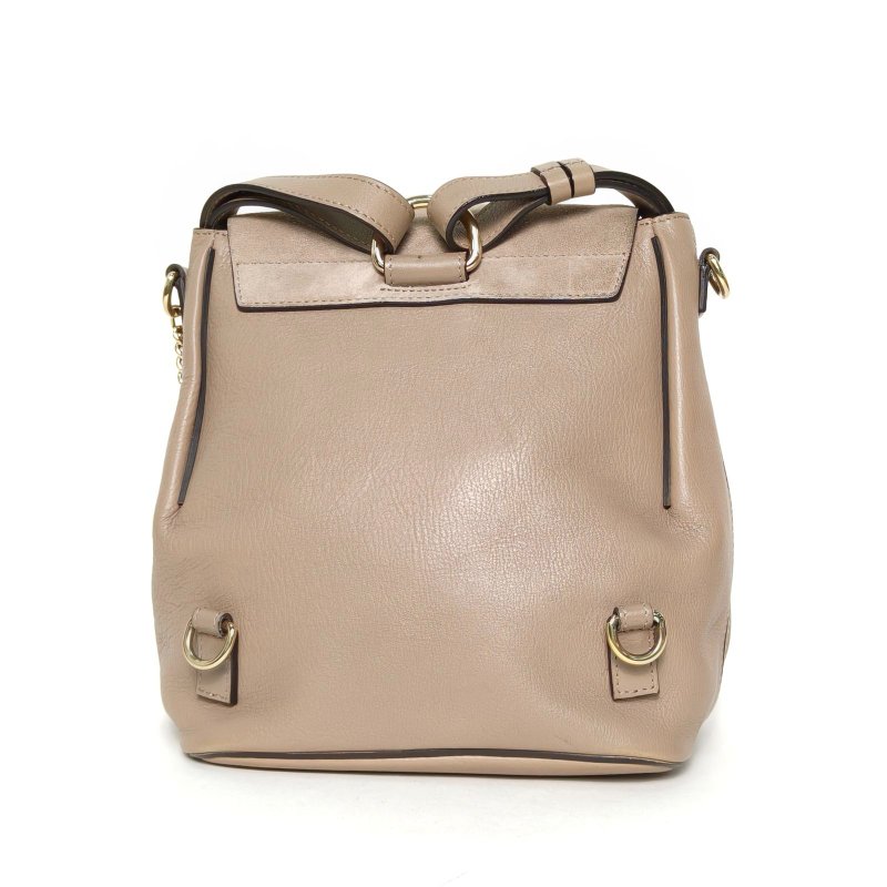 CHLOE FAYE雙肩包小號大象灰牛皮/麂皮肩背包-2