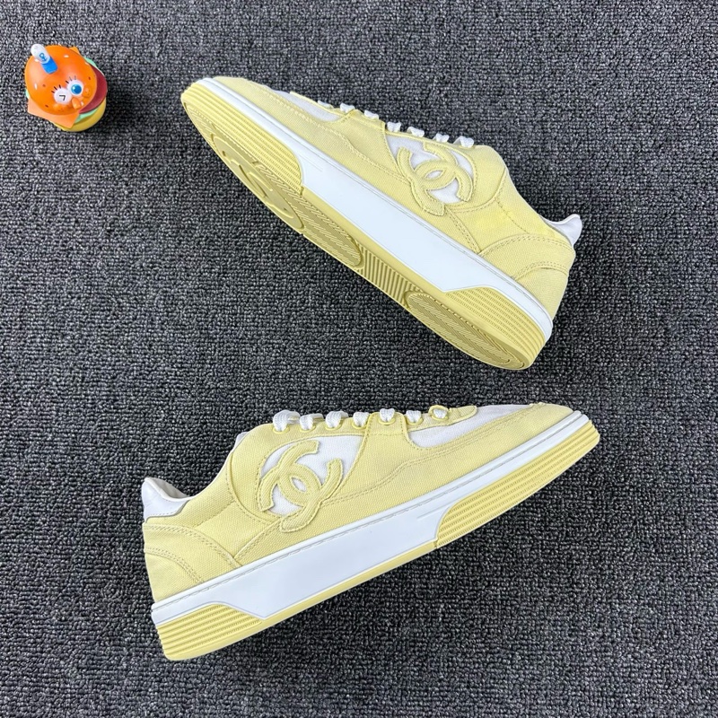 98新Chanel香奈兒黃色板鞋24C 尺碼：39 碼黃色上腳超好看-3