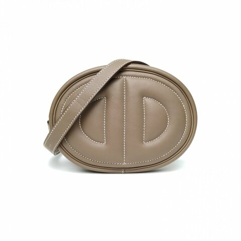 HERMES Roulis豬鼻子intheloop腰包18大象灰Swift皮Z刻銀扣肩背包