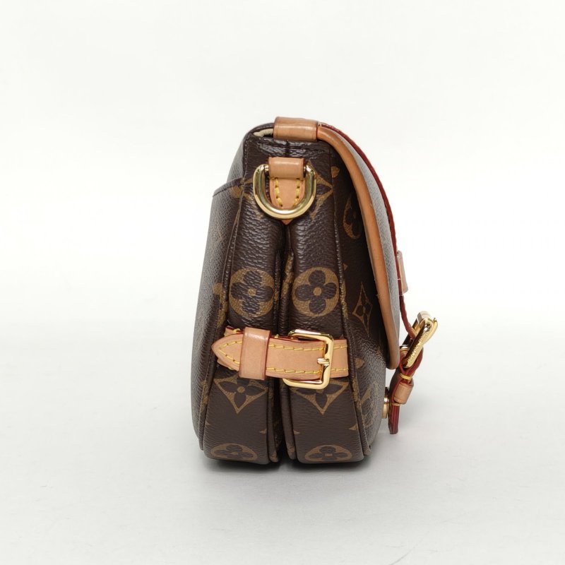 LOUIS VUITTON Saumur雙子星小號20老花PVC晶片肩背包-3