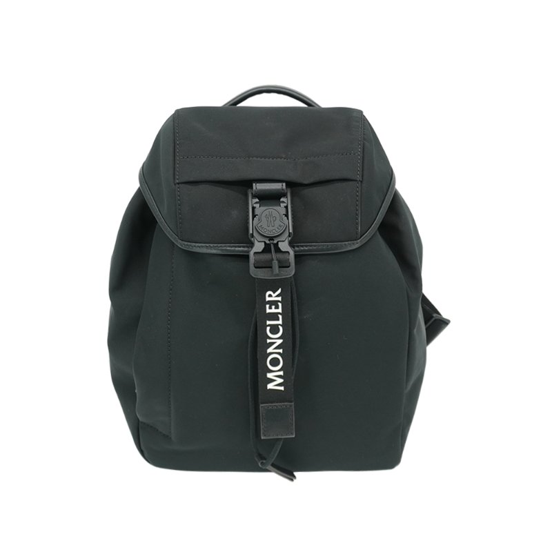 Moncler 尼龍磁吸釦束口後背包(黑)-0